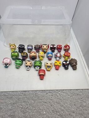 Funko Pint Size Heroes Marvel DC Vinyl Figures Lot of 24 Spider-Man Hulk